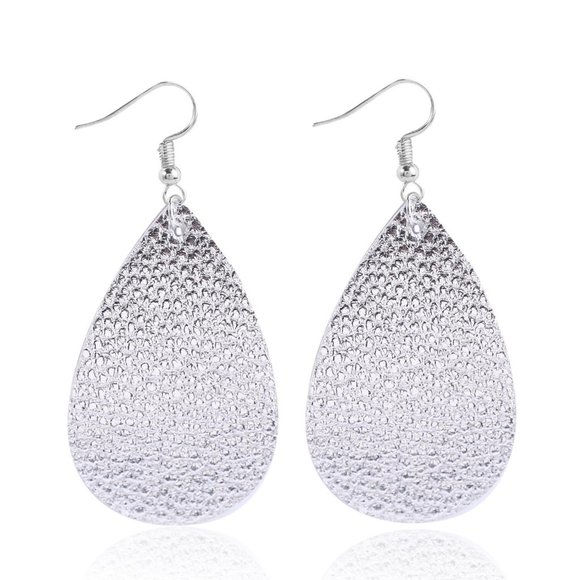 Burst Drop Leather Print Earrings for Women, 990101A194 - Picture 3 of 4